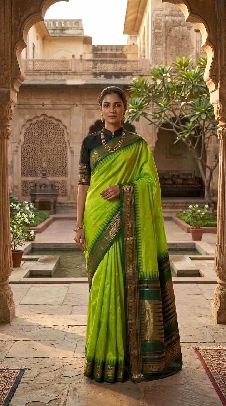 Sari Ilkal – Vert citron et noir