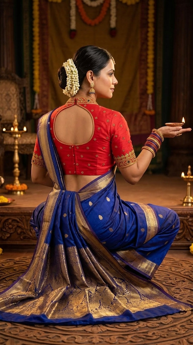 Rust Silk Bridal Blouse