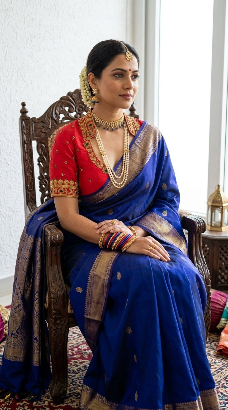 Rust Silk Bridal Blouse