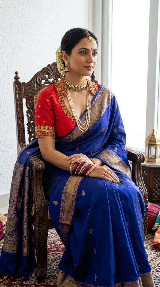 Rust Silk Bridal Blouse